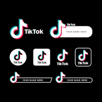 Tiktok Logo Collectie Gratis Vector Tiktok Logo Collectie Gratis Vector