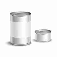 Gratis vector tin can set