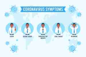 Gratis vector tips voor coronaviruspreventie