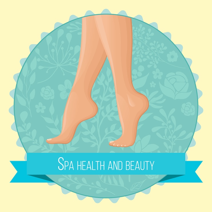 Gratis Vector tiptoe ronde samenstelling
