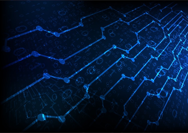 Toekomstige abstracte technische achtergrond