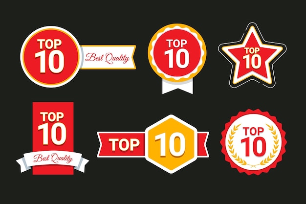Top 10 badgescollectie