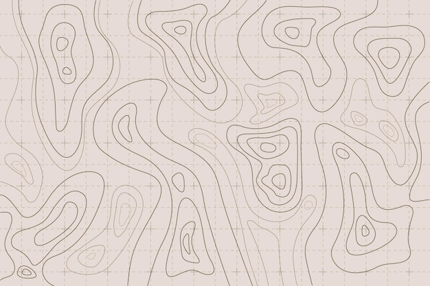 Gratis vector topografische kaart achtergrond concept