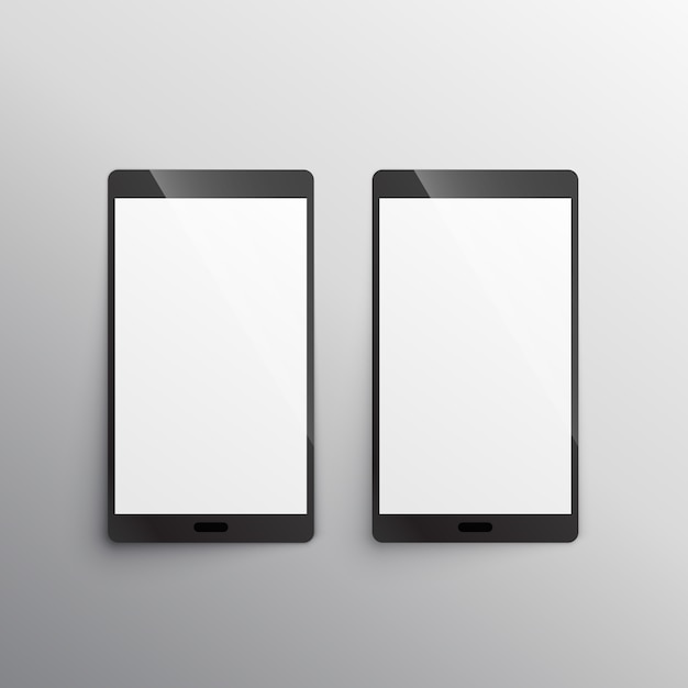 Gratis vector touchscreen smartphone mockup template