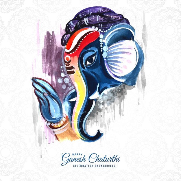 Traditioneel gelukkig Ganesh Chaturthi festival viering achtergrond
