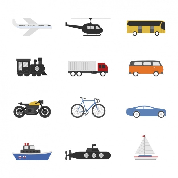 Transport manieren collectie