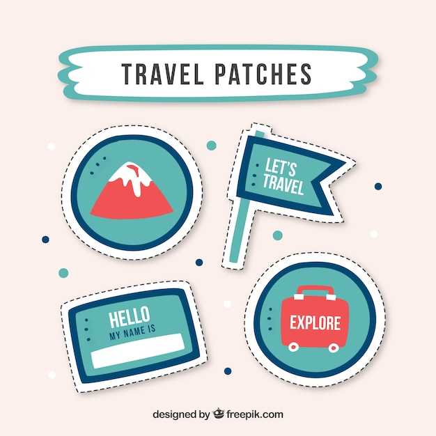 Gratis vector travel flarden