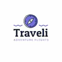 Gratis vector travel logo template