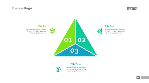 Triangle Diagram Slide Template