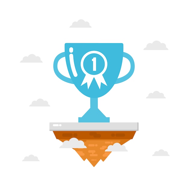 Gratis vector trophy achtergrond ontwerp