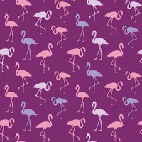 Tropisch exotisch naadloos patroon met elegante flamingo's vogels over violet flamingo achtergrondontwerp flamingo symbool van uitvoeringsdromen naadloze achtergrond met flamingopatroon vectorillustratie