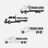 Gratis vector truck logo collectie