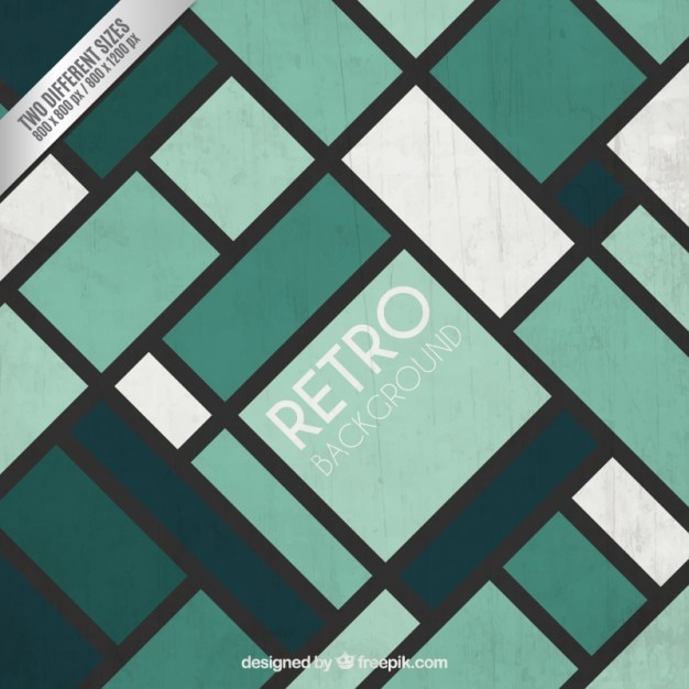 Gratis vector turquoise retro achtergrond