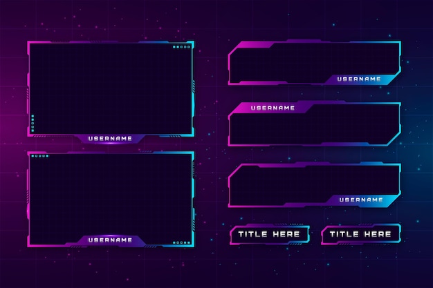 Twitch stream panelen collectie