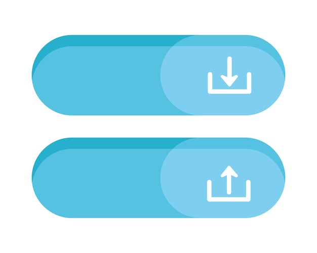 Gratis vector ui ux-element downloadknop