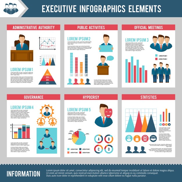 Uitvoerende infographicsreeks