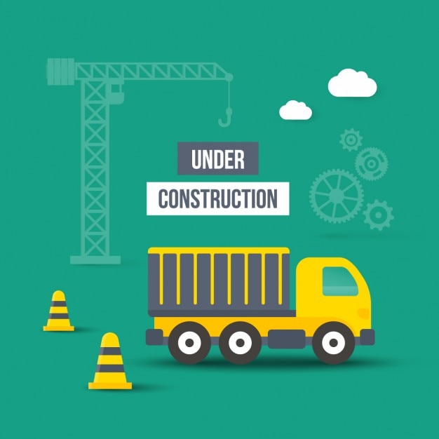 Gratis vector under construction cartoon web-elementen