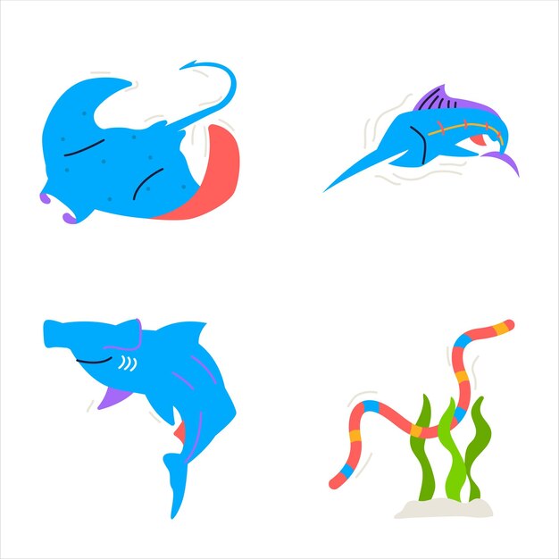 Undersea Life-stickers deel 1