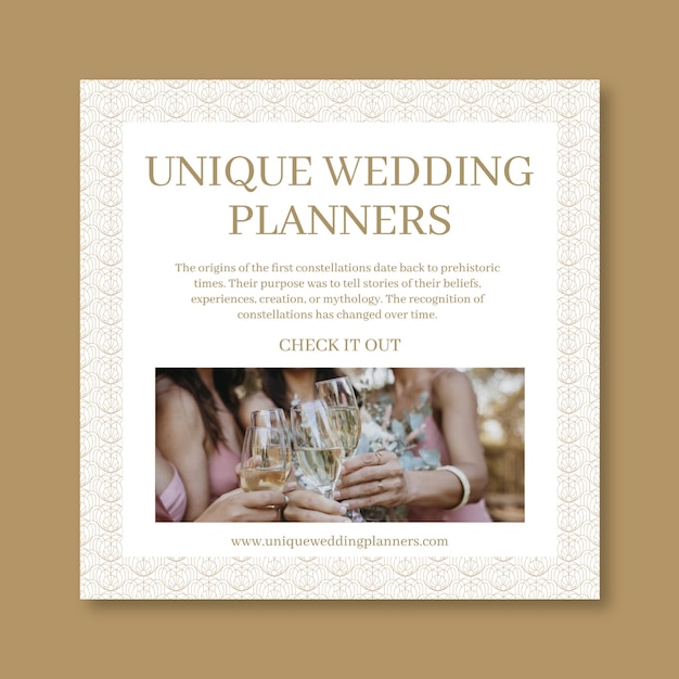 Unieke weddingplanners facebook post