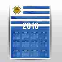 Gratis vector uruguay kalender van 2016