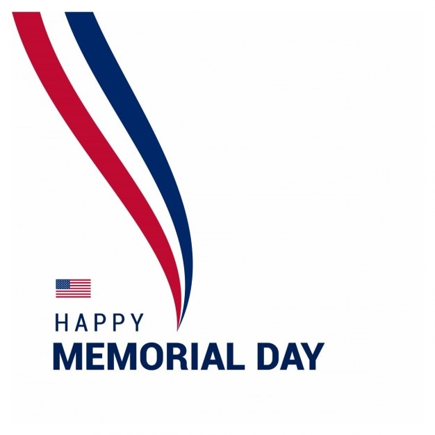 Gratis vector usa creative memorial day achtergrond