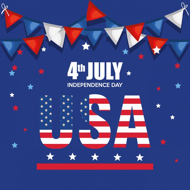 USA onafhankelijkheidsdag viering poster