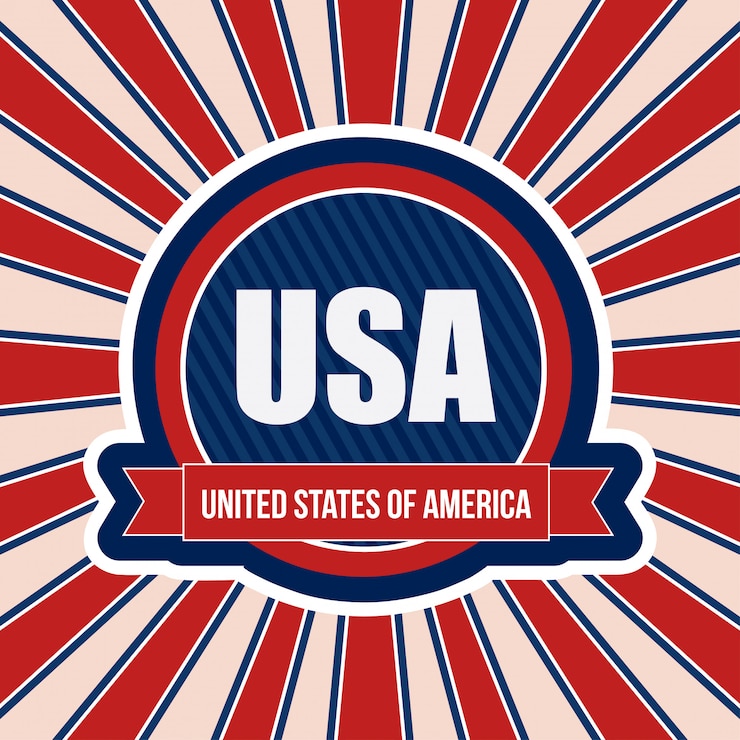 Gratis Vector usa patriottische kaart