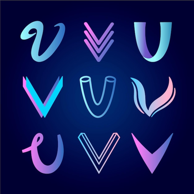 V logo collectie