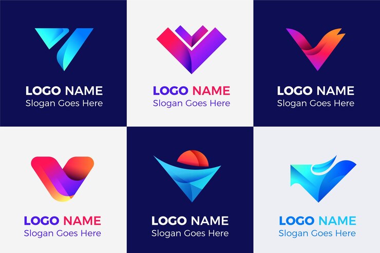 Gratis Vector v logo collectie