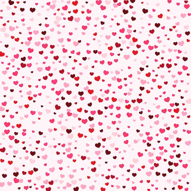 Valentijnsdag achtergrond met een hartenpatroon