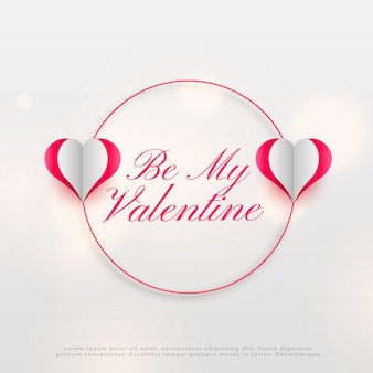 Valentijnsdag bericht ontwerp met harten