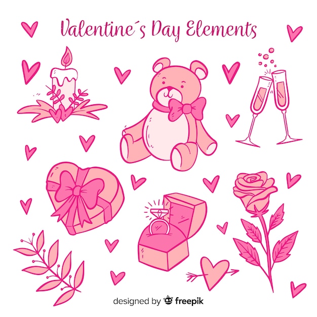 Valentijnsdag element collectie