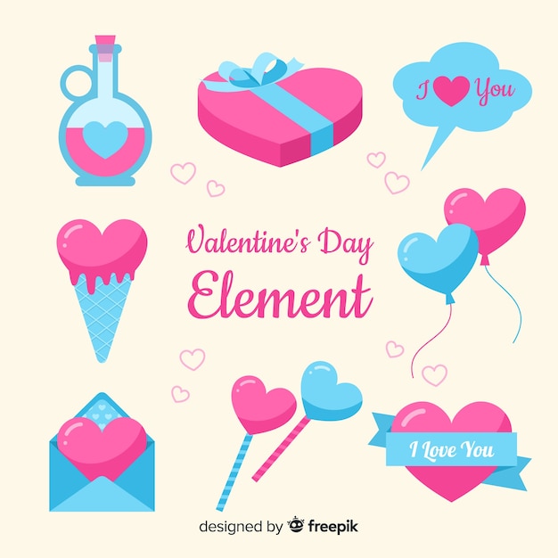 Valentijnsdag element collectie