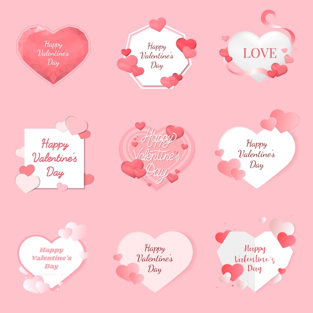 Valentijnsdag illustratie pictogrammen