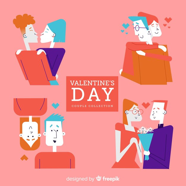 Valentijnsdag paar collectie