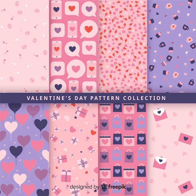 Valentijnsdag patroon collectie