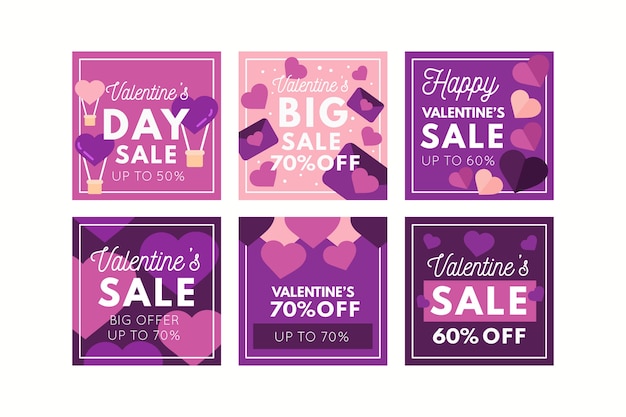 Valentijnsdag verkoop instagram post