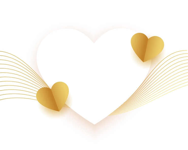 Gratis Vector valentijnsdag witte achtergrond met papieren hartjes en frame