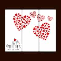 Gratis vector valentine abstracte achtergrond