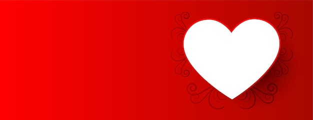 Gratis vector valentine dag achtergrond met wit hart