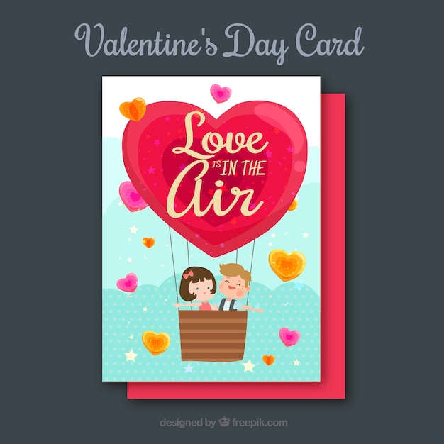 Gratis vector valentine-groetkaart