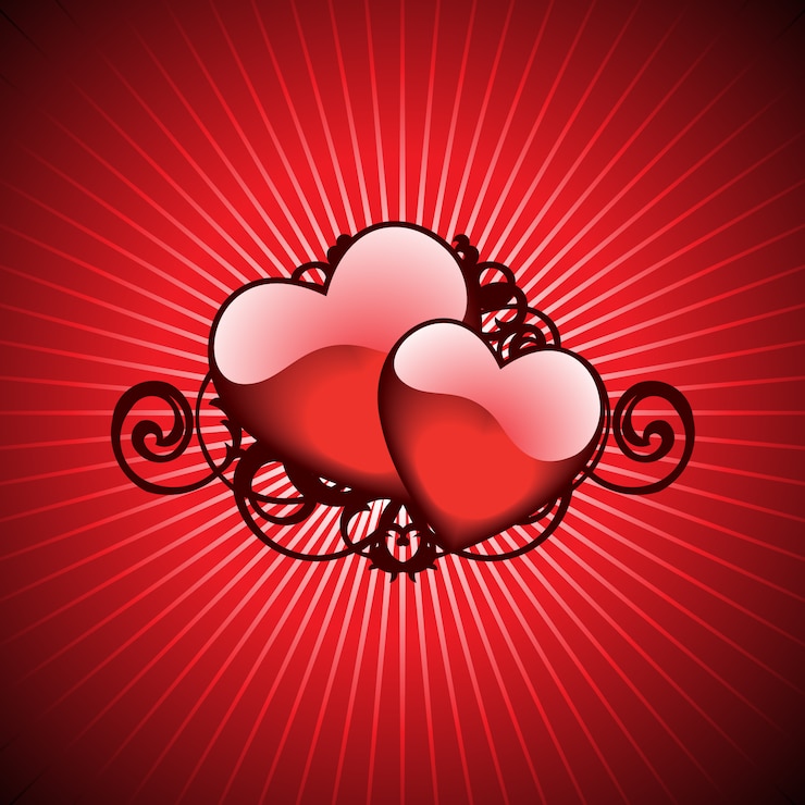Gratis Vector valentine&#39;s achtergrond ontwerp