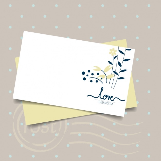 Gratis vector valentine's card design