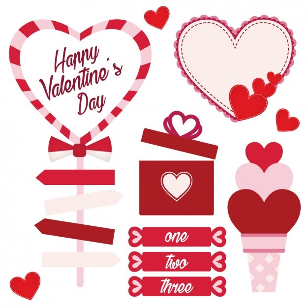 Valentine's elementen collectie