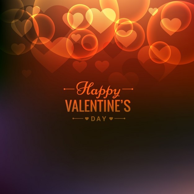 Gratis vector valentines achtergrond in bokeh stijl