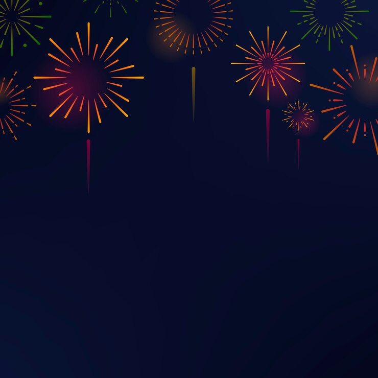 Gratis Vector van achtergrond vuurwerkexplosies ontwerp