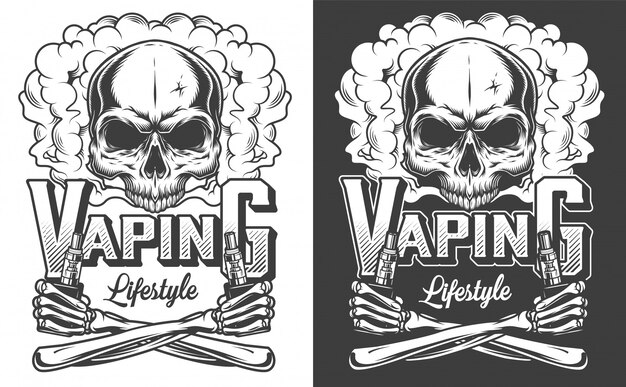 Vaping kleding illustratie