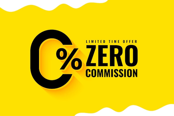 Gratis Vector vaste nul procent commissie sjabloon een beperkte tijd aanbod
