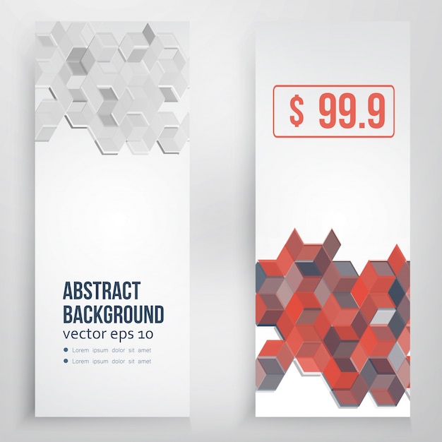 Vector Abstract Ontwerp Zeshoekige Achtergrond