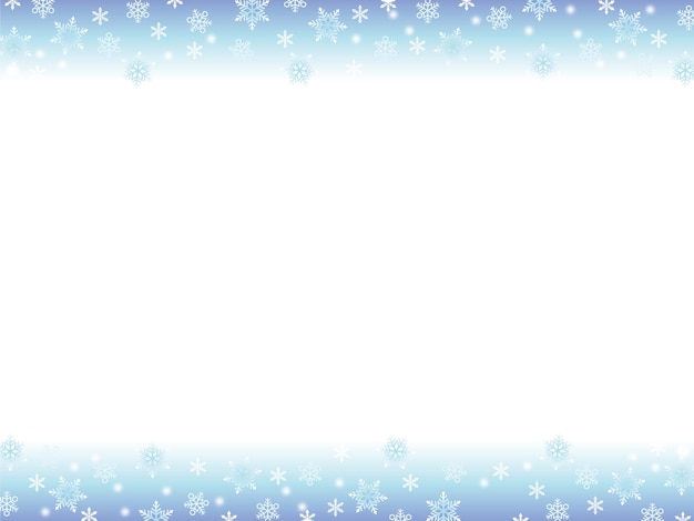 Gratis vector vector abstracte blauwe winter achtergrond met sneeuwvlokken
